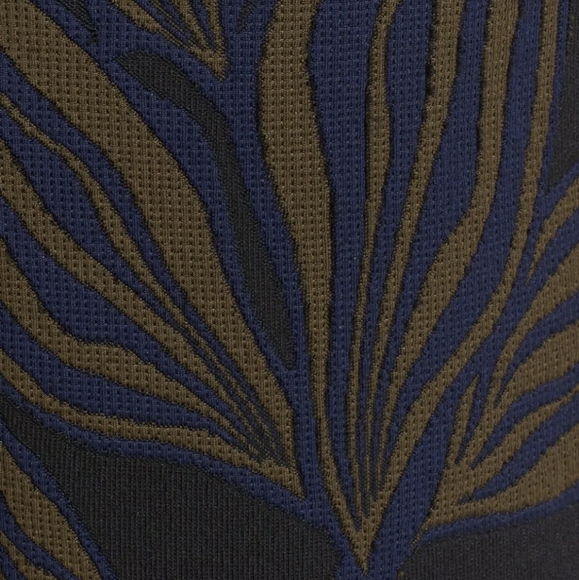 NWT Jason WuBlack Olive Blue Floral Tech Jacquard Sheath Dress - Picture 3 of 11